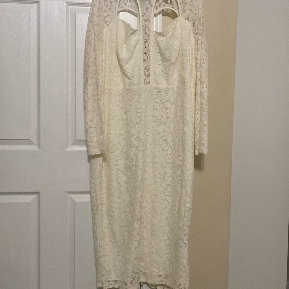 Beautiful cream color lace dress